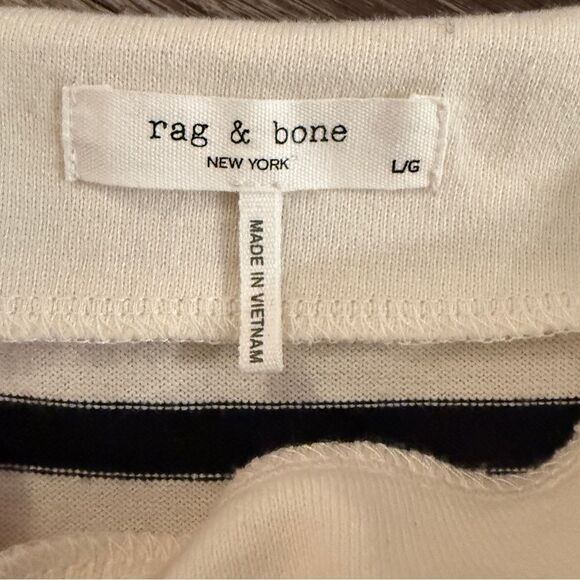 Rag & Bone Bardot Stripe Long Sleeve Tee - Picture 5 of 9